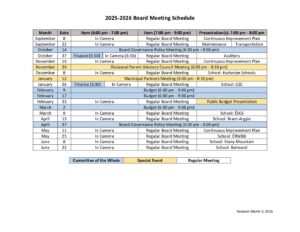 ISD Board Meeting Schedule (2025 2026) REVISED 09.23.2025 | Interlake ...